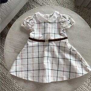 Janie and Jack Checkered Dress with Belt